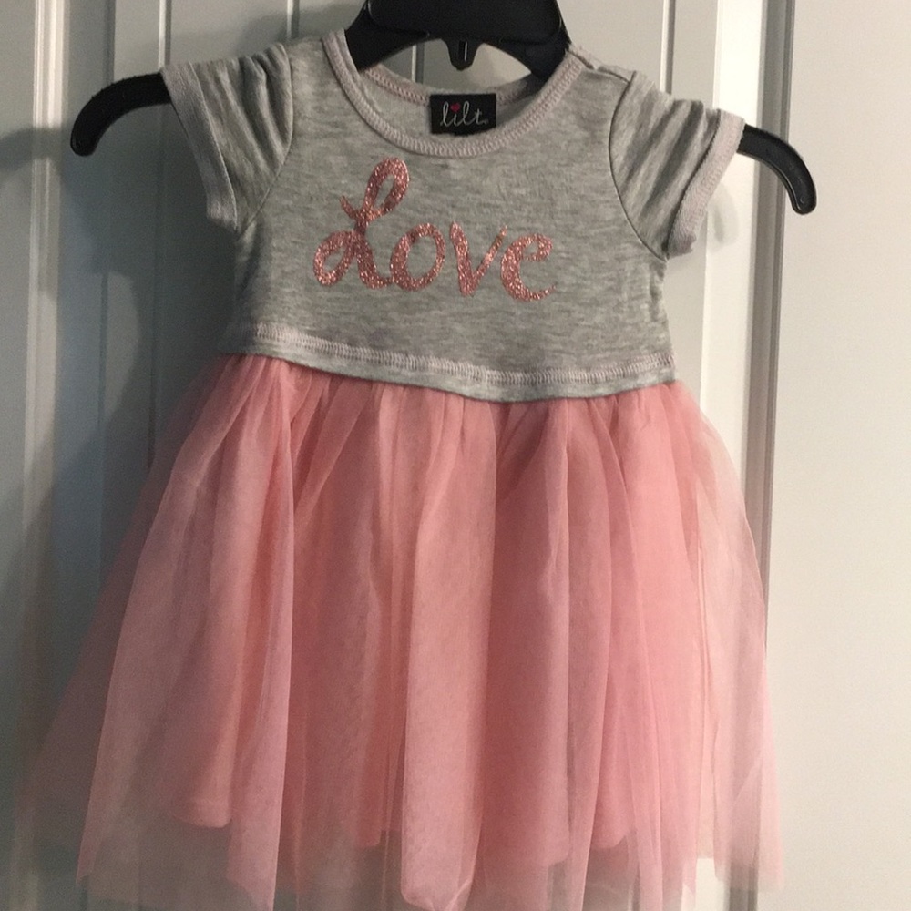 NWT Lilt Toddler Tutu Love Dress- Size 3T